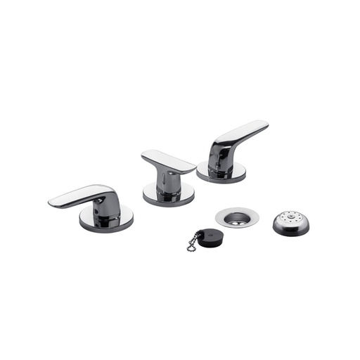 [18041] Grifería Doble Comando de Bidet FV Línea Epuyén Cromo 295/L2