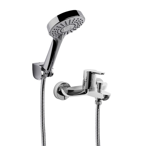 [15776] Grifería Monocomando Ducha Exterior c/Pico FV Puelo Cromo 310/B5