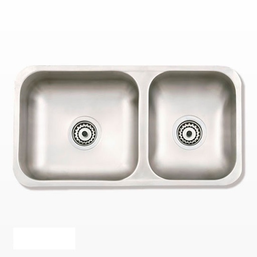[21595] Pileta de Cocina Doble Mi Pileta Lujo 67x34x18cm 345