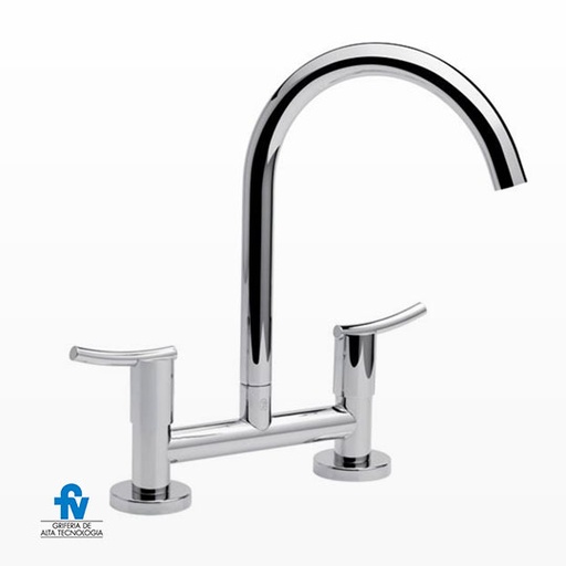 [17509] Canilla de Cocina de Mesada FV Libby Cromo 428/39