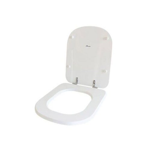 [17893] Asiento de Inodoro Flowater Línea Bari Herraje Cromo