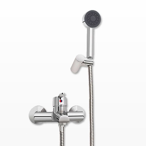 [51043] Grifería Monocomando Ducha Exterior Peirano Bilbao Cromo 83-130