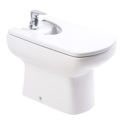 [26887] Bidet 1 Agujero Roca Línea Dama Senso Blanco