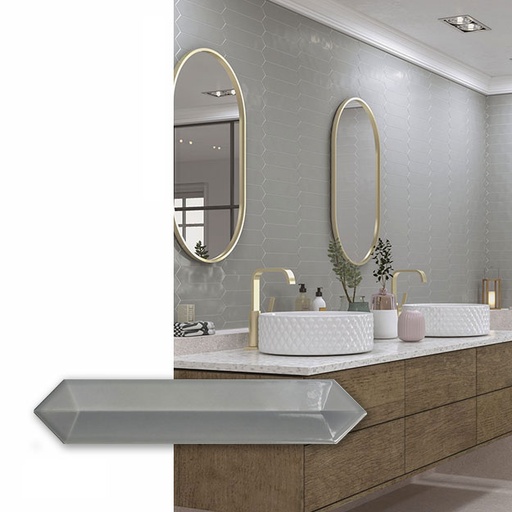 [30051] Revestimiento Dimsey Outside Grey Brillante 6.5x33.2