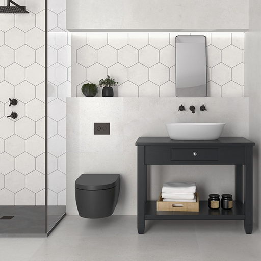 [28133] Revestimiento Hexagonal Dune Chicago White 21.5x25