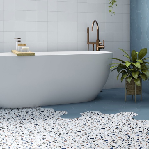 [28132] Revestimiento Hexagonal Dune Terrazo 21.5x25