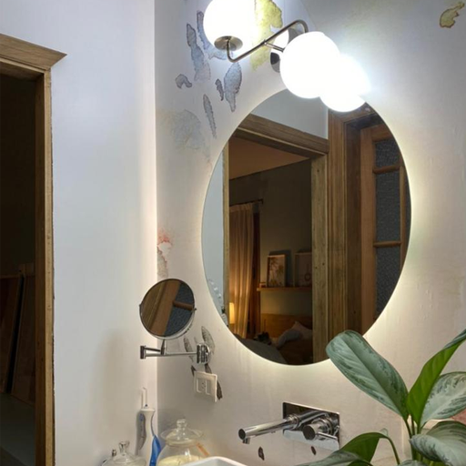 [11026] Espejo Redondo Pulido con Luz LED Táctil 57cm ESP29.13