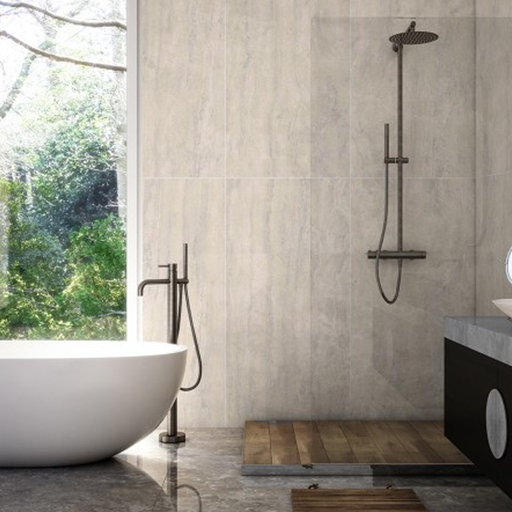 [67231] Porcelanato Alberdi Ferrara Bianco H5 60x120 (1ra Calidad)