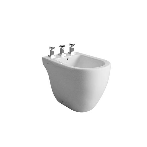 [10387] Bidet 3 Agujeros Ferrum Línea Fontana Blanco BOA3J-B