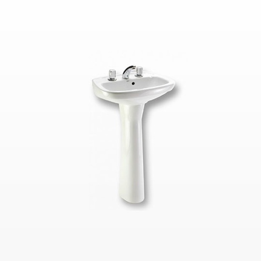 [25051] Lavatorio 3 Agujeros Roca Línea Italiana 54cm Blanco (Capea)