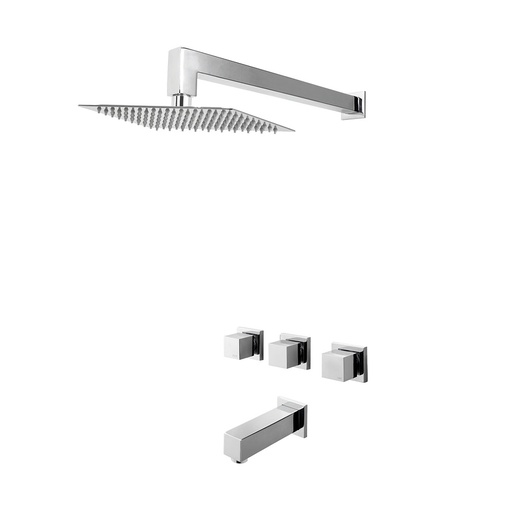 [55515] Grifería de Ducha con Transferencia Peirano Lago Cierre Cerámico 80-161