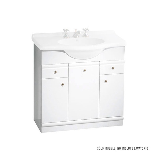 [14043] Mueble Vanitory Ferrum Limoges 85cm Laqueado Blanco XML8
