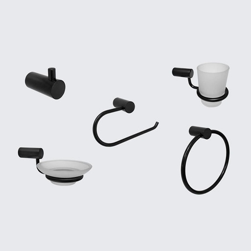 [24096] Kit de Accesorios 5 Piezas Peirano Black Velvet Negro 10005BL