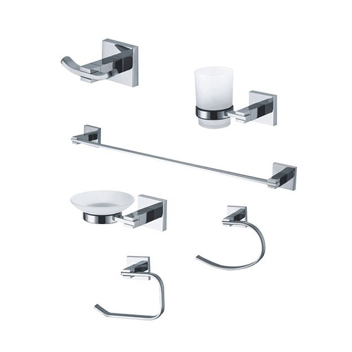 [51815] Kit de Accesorios 6 Piezas Peirano Línea 11000 Cromo 11006