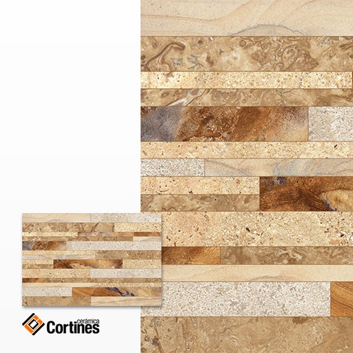 [65481] Listel Cortines Coral 30x45 (2da Calidad)