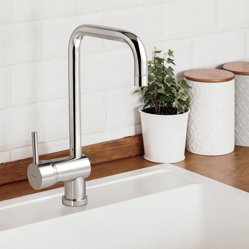 [51812] Grifería Monocomando de Cocina Peirano Marbella (Pico Cuadrado) 30-121