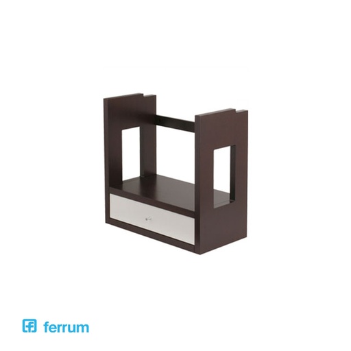 [10279] Mueble Colgante Ferrum Marina 60cm Madera Oscura X6HC W3