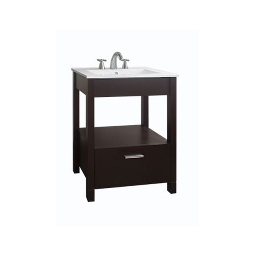 [11226] Vanitory 62cm 3 Agujeros Amube Mediterraneo Wengue (Mesada Loza) 6465