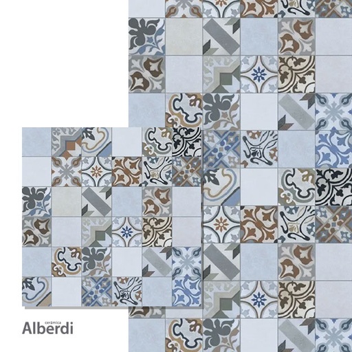[75075] Porcelanato Alberdi Mosaic Catalá 62x62 (1ra Calidad)