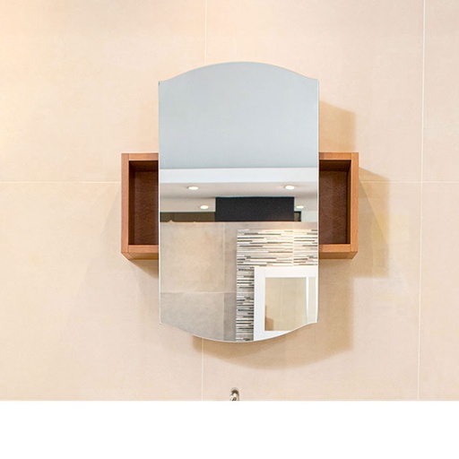 [24799] Espejo Watervan Nouveau 60cm Tabaco 060TA