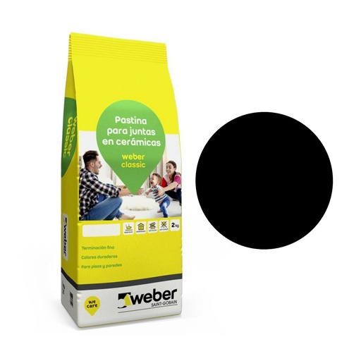[58646] Pastina Weber Classic Color Negro (Bolsa 2kg)
