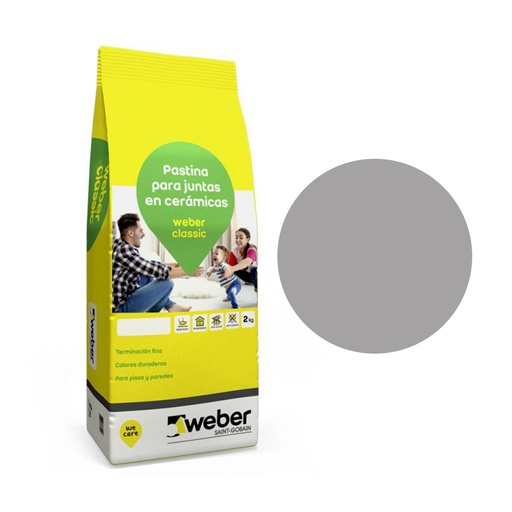 [58645] Pastina Weber Classic Color Plata (Bolsa 2kg)