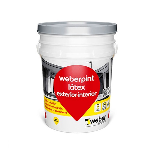 [65469] Pintura Látex Interior/Exterior Weber Blanco (Balde 20L)