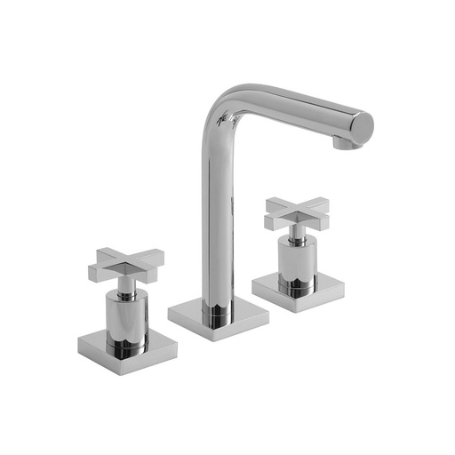 [51841] Grifería de Lavatorio Peirano Línea Santander Cromo 60-135