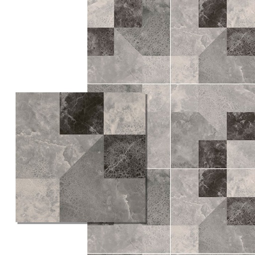 [60154] Cerámico Alberdi Sofia Negro 46x46 (1ra Calidad)