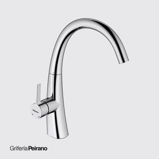 [55527] Grifería Monocomando de Cocina Peirano Línea Teruel Cromo 20-154