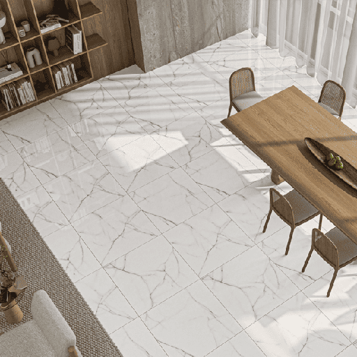 [30219] Porcelanato Lume Thassos Gris Pulido 75x75 (1ra Calidad)