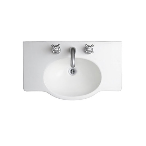 [13947] Lavatorio 3 Agujeros Ferrum Venecia 64cm Blanco L6V3J