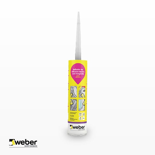 [1083] Silicona Weber C Transparente (Cartucho 300ml)